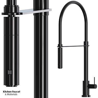 Multimaterial Kitchen Faucet 04 3D model image 1 