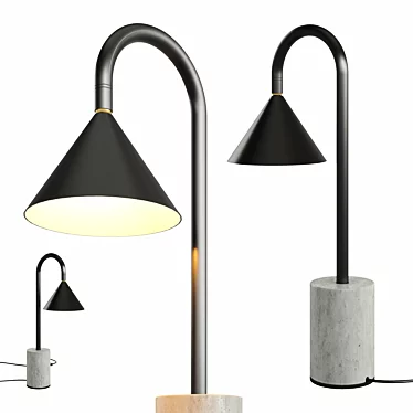 Modern OZZ Desk Lamp Render 3D model image 1 