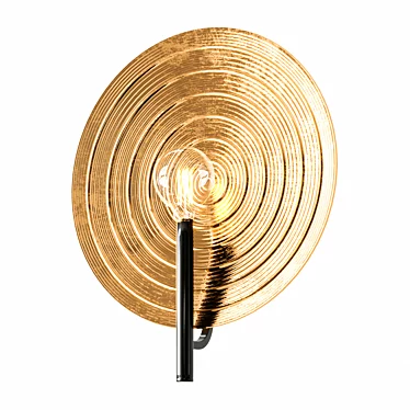 Elegant Orbis Gold Wall Lamp 3D model image 1 