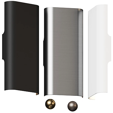 Minimalist LED Wall Sconce 3D model image 1 