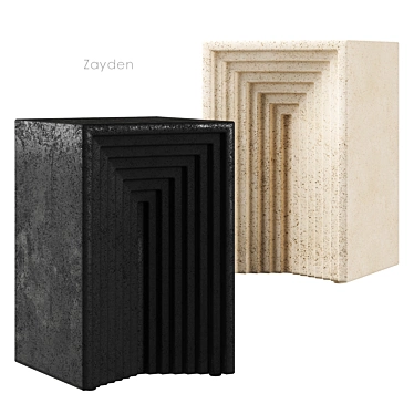 Title: Modern Zayden Side Table Elegance 3D model image 1 
