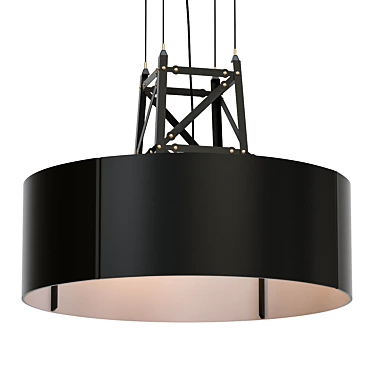 Modern Industrial Pendant Light 3D model image 1 