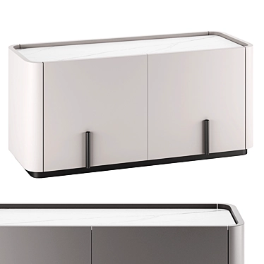 Modern Liu Jo Nightstand - Designer Collection 3D model image 1 