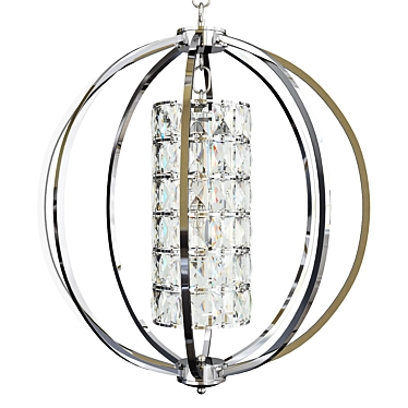 Glam Crystal Chandelier Orb Design 3D model image 1 