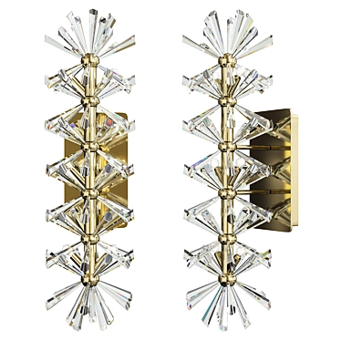 Elegant Lily Wall Sconce 3D model image 1 