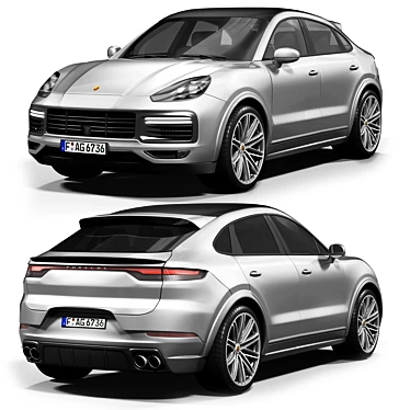 Luxury Porsche Cayenne 3D Model 3D model image 1 