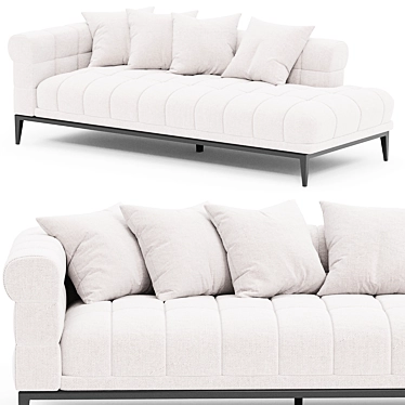 Luxurious Eichholtz Lounge Sofa 3D model image 1 