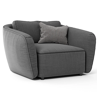 Lunar Comfort Seating Experience 3D model image 1 