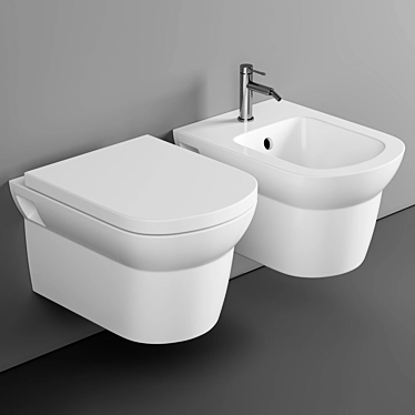 Nuie Clara Wall Hung Toilet 3D model image 1 