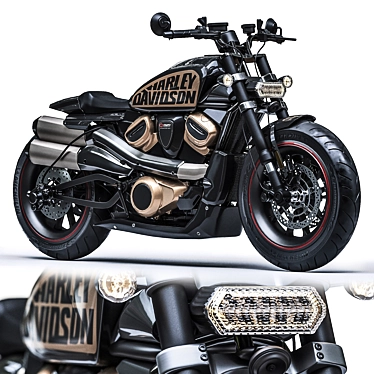 2021 Harley Sportster S Motorcycle 3D model image 1 