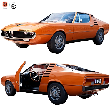 Alfa Romeo Montreal Diecast Model 3D model image 1 