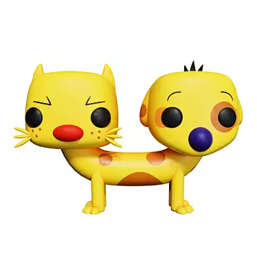 Exclusive Funko Pop CatDog 3D model image 1 