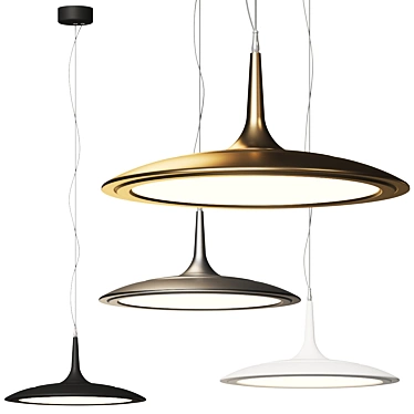 Minimalist Hover Pendant Light 3D model image 1 