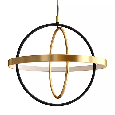 Glowing Orb Chandelier 60cm 3D model image 1 