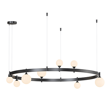 Glass Sphere Chandelier Lampatron DINO 3D model image 1 