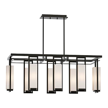 Kichler Perimeter Chandelier: Elegant Bronze 3D model image 1 