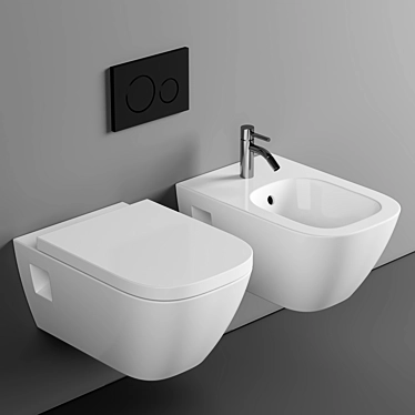 Geberit Renova Plan Wall-Mounted Toilet 3D model image 1 