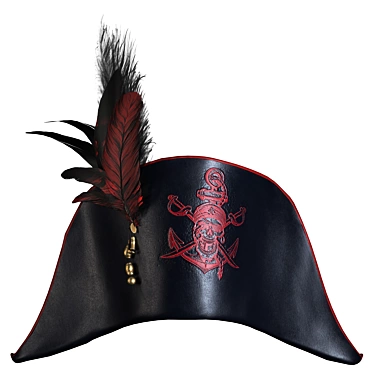 Detailed Pirate Hat 3D Model 3D model image 1 