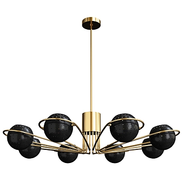 BLU Scarab Chandelier - Elegant Lighting Statement 3D model image 1 