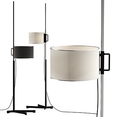 Modern Minimalist Tmc Floor Lamp 3D model image 1 