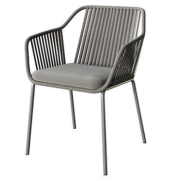 Babila Twist Armchair: Harmonious Elegance 3D model image 1 