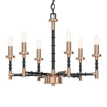 Refined Refraktika Chandelier 6 3D model image 1 