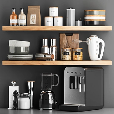 Versatile 3D Kitchen Accessories Bundle 3D model image 1 