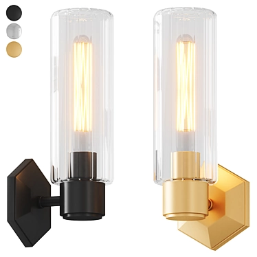 Elegant Everly Sconce Illuminates Beauty 3D model image 1 