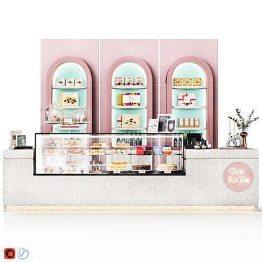 Delicious Pastry Bakery Shop 3D Model 3D model image 1 