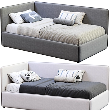 Modern Single Bed by Bonaldo 3D model image 1 