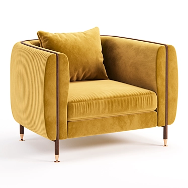Modern Barlow Armchair Design 3D model image 1 