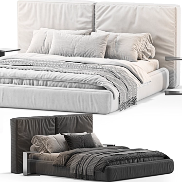 Contemporary Loca Loft Bed 3D model image 1 