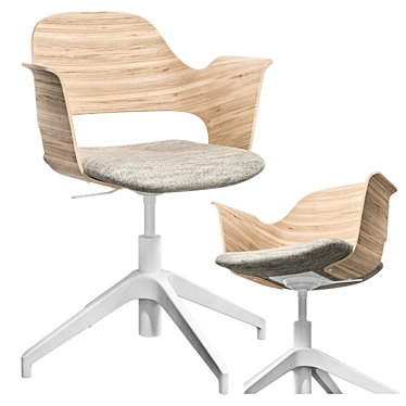 IKEA FJALLBERGET Conference Chair Oak 3D model image 1 