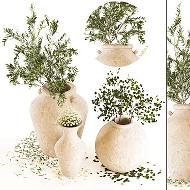 Substance Indoor Vases Set 3D model image 1 