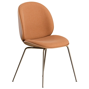 Gubi Beetle Veneer Dining Chairs 3D model image 1 