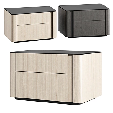 Modern-Style Minotti Nightstand LOU 3D model image 1 