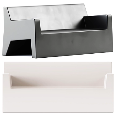 Jut Sofa by Vondom: Sculpted Elegance 3D model image 1 