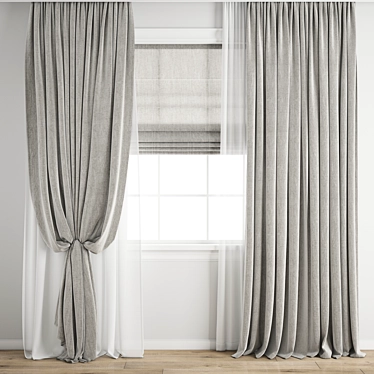 Poly Curtain Model Archive Kit 3D model image 1 