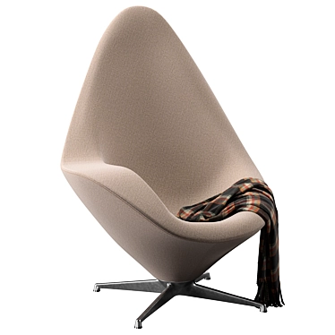 Plateau Lounge Chair - Modern Elegance 3D model image 1 