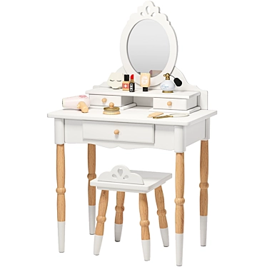 Le Toy Van Vanity Table: Elegance in 33 x 55.9 x 91.4 cm 3D model image 1 