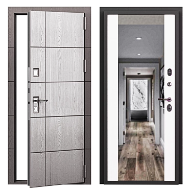 Graphite Alpina Acoustic Entry Door 3D model image 1 