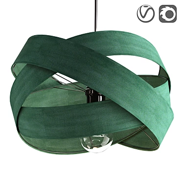 Bijou Textile Pendant Light 3D model image 1 