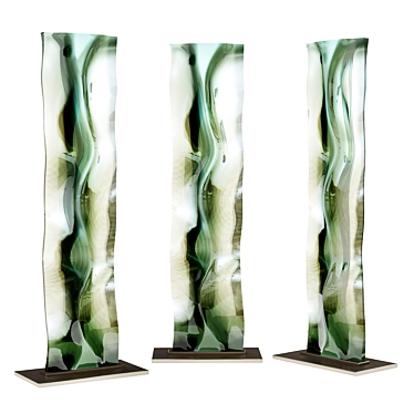 Reflective Glass Art Sculpture 2005 3D model image 1 