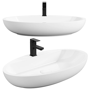 Mira MR-7241 Sink - Elegant Design 3D model image 1 