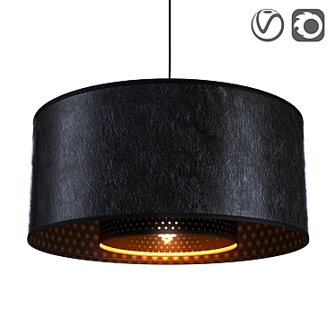 Club Pendant Light in Polypropylene 3D model image 1 