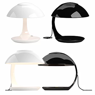 Sleek Cobra Table Lamp 3D model image 1 