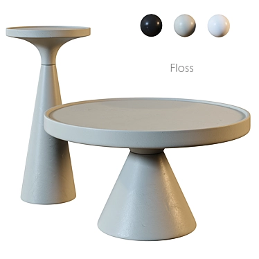 Modern Magazine Table Zuiver Floss 3D model image 1 