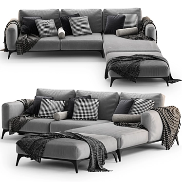 Modern Bodema MILANO Corner Sofa 3D model image 1 