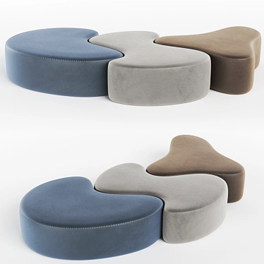 Trilogy Ottoman Set 2017 3D model image 1 
