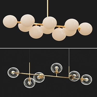 Modern Hanging Lamp Irdа 3D model image 1 